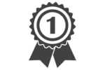 AdobeStock_1143832276 (2) A black number one award ribbon symbol, representing first place or excellence.
